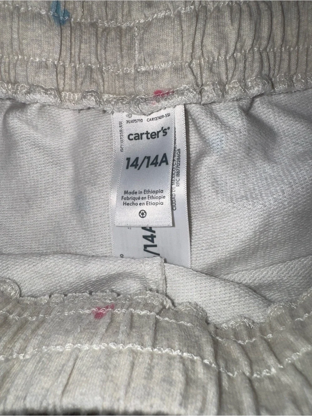 Carter's White Shorts with Multicolor Heart Print
